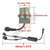 2 X 80w 6000k Blanco Led Bmw Angel Ojos Anillo Marcador Bomb 3