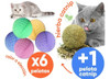 Juguetes Pelotas Gatos Gatitos Colores Diversion Espuma X 6 1