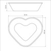 Forma Bolo Coração Verm Antiaderente 24 Cm 1,1 L Tramontina 5