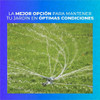 Aspersor Riego Regador Jardin Con Ruedas Rociador Giratorio 5