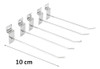 Gancho Exhibidor Para Panel Ranurado 10cm X20 Uni Mensula 3