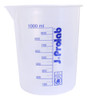 Kit 5 Becker De Polipropileno - 1000 Ml - Bequer 0