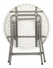 Mesa Plástico Redonda Plegable Camping Diámetro 80cm 2