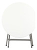 Mesa Plástico Redonda Plegable Camping Diámetro 80cm 4