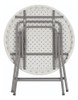 Mesa Plástico Redonda Plegable Camping Diámetro 80cm 6