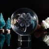 Pisapapel Trebol De Cuatro Hojas Esfera De Vidrio 3d Longwin 3