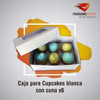 Cajas Para 6 Cupcakes Y Madalenas C/cuna Y Visor Pack 10 Un. 3