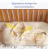 Fundas Para Moisés De Bebé, Compatible Con Snuggle Me, Beige 2