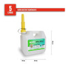 Bidón Plástico Multiuso Transparente 5 Lts Aceites Solventes 1