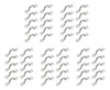 50 Peças: Pad Eyes, Tie Down, Kayak Deck Loops, Tie Down Anc 0