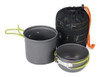Conjunto De Panelinhas Para Camping Pesca C/4 Peças Alumínio 2 Conjunto De Panelinhas Para Camping Pesca C/4 Peças Alumínio 2