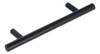 Manija Tirador Barral Mueble Cocina Acero Inox Negro 160 Mm 1