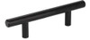 Manija Tirador Barral Mueble Cocina Acero Inox Negro 160 Mm 2