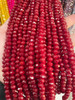 Fio Cristal Vermelho Natural Elegante Tendencia 8mm Promoção 0