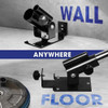 Soporte Piso Barra Olímpica Y Estándar Giratoria 360° Negro 2