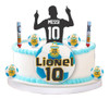Adorno Para Torta Messi Selección Argentina Personalizado + 0