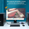 Kit Switch Chaveador Kvm Monitor 2 Portas + Cabos Vga E Usbs 7
