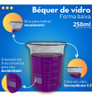 Béquer Becker Vidro Forma Baixa Griffin 250ml Laboratório 2 Béquer Becker Vidro Forma Baixa Griffin 250ml Laboratório 2