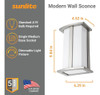 ~? Sunlite 46094 Lámpara De Apliques De Pared Modernos, Zóca 1