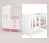 Quarto De Bebê Com Berço E Roupeiro Com 2 Portas 4 Gavetas 5