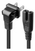 Vseer Cable De Alimentacin De 2 Clavijas En Ngulo De 90 Grad 3