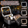 Estuche De Maquillaje Portátil Con Luz Led Ajustable, Negro 3