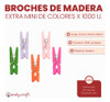 Mini Broches De Madera Color 2,5 Cm Extra Mini X 1000u 1 Mini Broches De Madera Color 2,5 Cm Extra Mini X 1000u 1