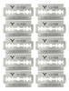Cloud Hojas De Afeitar Caja X100 Filos Acero Barberia 6c 2