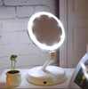 Espejo Luz Maquillaje Led Pack X6 Uni Plegable C/ Aumento 1