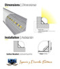 Perfil Aluminio Esquinero Para Tira Led 2m Etheos Superficie 3