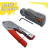 Alicate Crimpador + Decapador Coaxial Conectores Rg-59 Rg-6 6