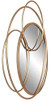 Espejo Decorativo De Pared Circular Con Capas De Metal Dorad 2