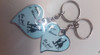 50 Chaveiro Chapa Coração Lembrança Personalizado R2009 2