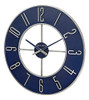 Reloj De Pared Extragrande De Acero Bulova, 27  , Plateado Y 1