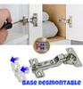 Bisagra Cazoleta Resorte 26mm Mini Codo 9 Embutir Mueble X2 4