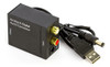 Conversor Analógico Rca Lr Spdif Para Digital Toslink 4