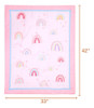 Baby Bees Rainbows 4 Piezas Juegos De Cama De Cuna Para Niño 3 Baby Bees Rainbows 4 Piezas Juegos De Cama De Cuna Para Niño 3