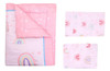 Baby Bees Rainbows 4 Piezas Juegos De Cama De Cuna Para Niño 4 Baby Bees Rainbows 4 Piezas Juegos De Cama De Cuna Para Niño 4