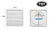 Extractor Tst Para Baño Cp6 Blanco Con Persiana Movil 2