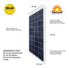 Kit Controlador Painel Placa Solar Fotovoltaico 60w 1 Kit Controlador Painel Placa Solar Fotovoltaico 60w 1