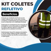 3 Colete Refletivo Reflexivo Fluorescente Epi M G Gg Oferta 1