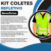 3 Colete Refletivo Reflexivo Fluorescente Epi M G Gg Oferta 2