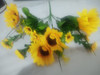 Combo X 3 Ramos De Girasol X 7 Flores Artificiales 30x9 Cm 3