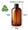10 Envases Pet Lyon 250ml Ambar Gatillo Negro 1