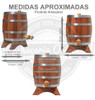 Barril Dorna Pipote Jequitibá Rosa Vertical 1l Madeira 4
