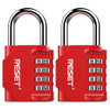 Candado De Combinacion Para Exteriores 4digitos Rojo 2u 0