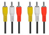 Cabo Audio Video Av 3 Rca Tv Dvd Game Som 1 Metros 0