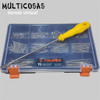 Organizador + 216 Tornillos P/ Madera Nº21 + Destornillador 1
