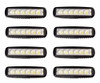 Kit 8 Faros Barra 6 Led Luz Auxiliar Accesorio Cosechadora 0