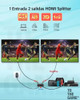 Splitter Hdmi 1 X 2 Duplica Pantalla 2k 4k 3d Activo 4